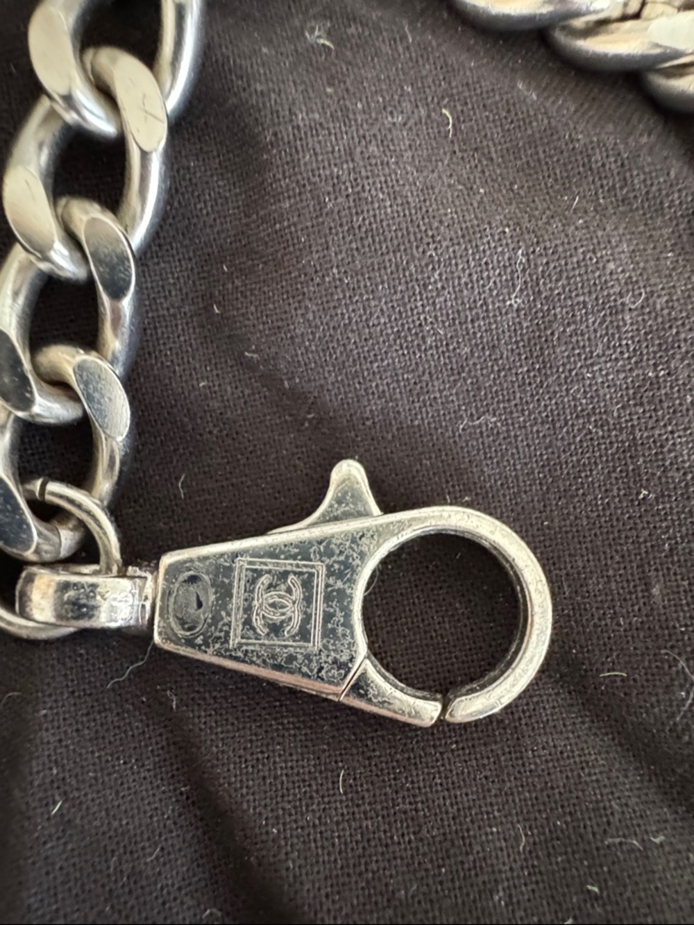 CHANEL Silver N°5 Logo Chain Necklace - Picture 2 of 5